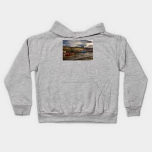 Seaton Sluice harbour in Northumberland (rework) Kids Hoodie